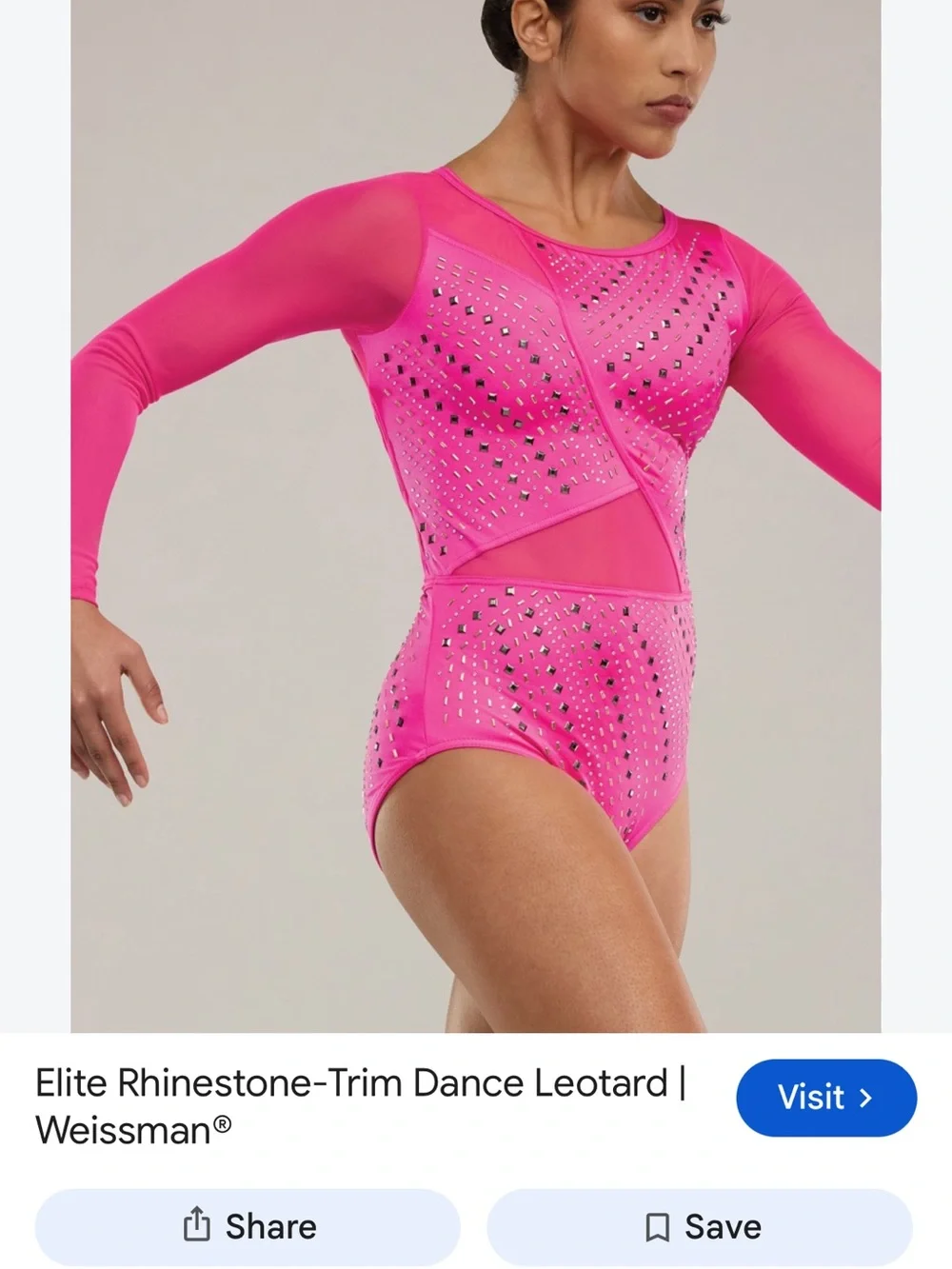 Weissman 360 Move Cerise Dance Leotard, Adult XS